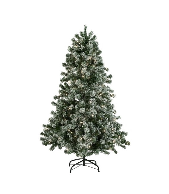Restsalg: Kunstigt juletræ 150x100 med sne -