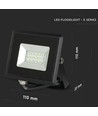 V-Tac 10W LED projektør - Arbejdslampe, grøn, udendørs