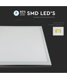 V-Tac 60x60 LED panel - 40W, 4400lm, IP65 vandtæt, hvid kant