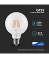 E27 6W LED globepære - Ø12,5 cm, Samsung LED chip, Kultråd