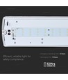 V-Tac 4W LED nødbelysning - Til væg montering 190 lumen, inkl. batteri og piktogrammer