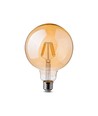 V-Tac 6W LED globepære - Kultråd, Ø12,5 cm, ekstra varm hvid, 2200K, E27