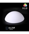 V-Tac RGB LED halvkugle - Genopladelig, med fjernbetjening, Ø50 cm