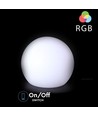 V-Tac RGB LED kugle - Genopladelig, med fjernbetjening, Ø40 cm