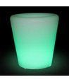 V-Tac RGB LED potteskjuler - Genopladelig, med fjernbetjening, 28x28x29 cm
