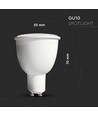 Restsalg: V-Tac 4,5W Smart Home LED spot - Tuya/Smart Life, virker med Google Home, Alexa og smartphones, 230V, GU10