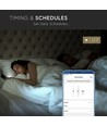 40W Smart Home LED panel - 60x60, Tuya/Smart Life, Virker med Google Home, Alexa og smartphones, hvid kant