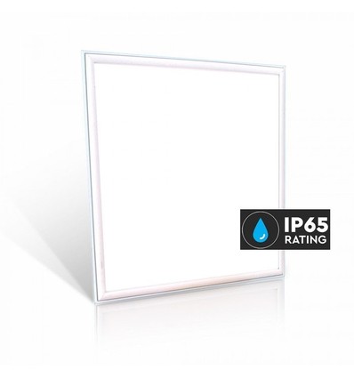 V-Tac 60x60 LED panel - 40W, 4400lm, IP65 vandtæt, hvid kant