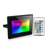 V-Tac 30W LED projektør RGB - Med RF fjernbetjening, udendørs