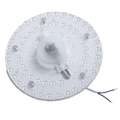 9W LED indsats med linser, flicker free - Ø12,5 cm, erstat G24, cirkelrør og kompaktrør - Dæmpbar : Ikke dæmpbar, Kulør : Varm