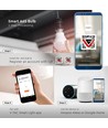 V-Tac 15W Smart Home LED pære - Tuya/Smart Life, virker med Google Home, Alexa og smartphones, E27