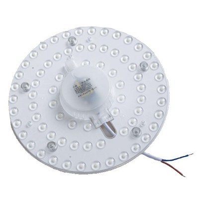 28W LED indsats med linser, flicker free - Ø23 cm, erstat G24, cirkelrør og kompaktrør