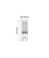 6W LED pære - 230V, G9