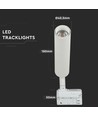 V-Tac hvid skinnespot 7W - Samsung LED chip, 3-faset