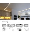 V-Tac 10W/m RGB LED strip komplet kit - 5m, 60 LED pr. meter, Smart Home /u fjernbetjening
