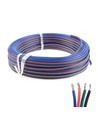 12-24V RGB kabel - 4 x 0,5 mm², metervare, min. 5 meter