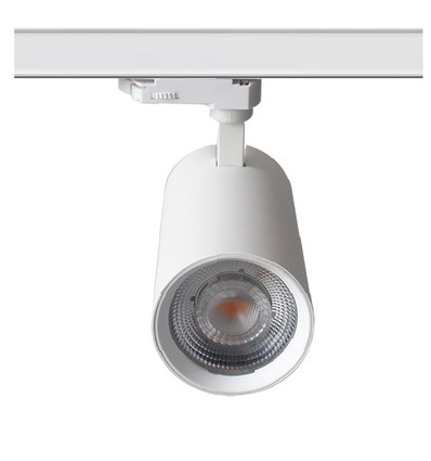 28W 3-faset RA90 hvid skinnespot - Citizen LED chip, Flicker free