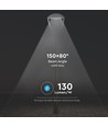 Restsalg: V-Tac 100W LED gade/parklampe - Samsung LED chip, Type III-M linse, IP65