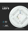 V-Tac rund 12W LED loftslampe - 3i1 valgfri lysfarve, Ø25,5cm, 230V, inkl. lyskilde