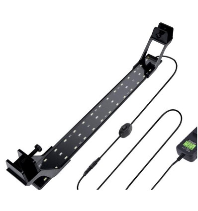 73-93cm akvarie armatur - 20W LED, hvid/blå, justerbar