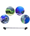37 cm akvarie armatur - 4W LED, hvid/blå, med sugekopper, IP67