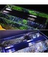 113-136 cm akvarie armatur - 32W LED, hvid/blå, justerbar
