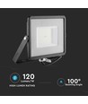 V-Tac 50W LED projektør - Samsung LED chip, 120LM/W, arbejdslampe, udendørs