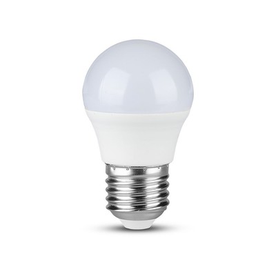 Billede af V-Tac 4W LED pære - G45, kompakt, E27 - Dæmpbar : Ikke dæmpbar, Kulør : Varm