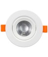 7W LED indbygningsspot - Hul: Ø8 cm, Mål: Ø10 cm, indbygget driver, 230V