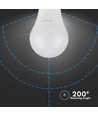 10 stk E27 8.5W LED pære - 200 grader