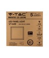 V-Tac 60x60 LED panel - 45W, UGR19, Samsung LED chip, hvid kant