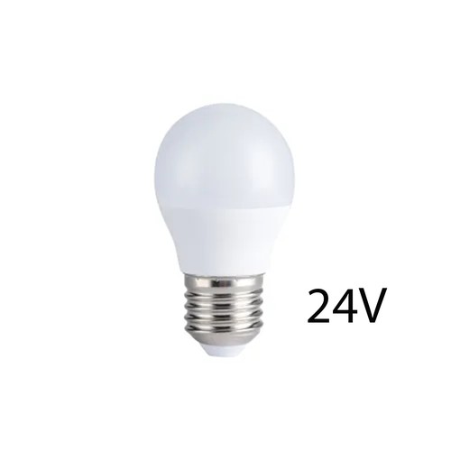4,5W LED pære - G45, E27, 24V
