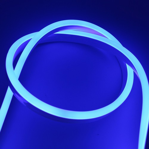 Blå 8x16 Neon Flex LED - 8W pr. meter, IP67, 230V