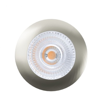 LEDlife Unni68 møbelspot - Hul: Ø5,6 cm, Mål: Ø6,8 cm, RA95, børstet stål, 12V