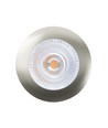Unni68 møbelspot Ø6,8cm RA95 - 12V DC, Hul: Ø5,6 cm, Mål: Ø6,8 cm, Børstet stål