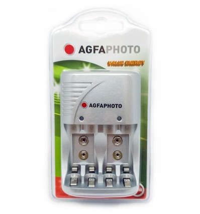 1 stk AgfaPhoto oplader - til genopladeligt batteri