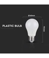 V-Tac 10W LED pære - A60, E27, RA 95