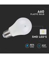 V-Tac 10W LED pære - A60, E27, RA 95