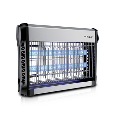 V-Tac insektlampe - 2x10W, indendørs, UV-lys, dækker 80m2