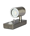 V-Tac væglampe m. sensor - IP44 udendørs, rustfri, GU10 fatning, uden lyskilde