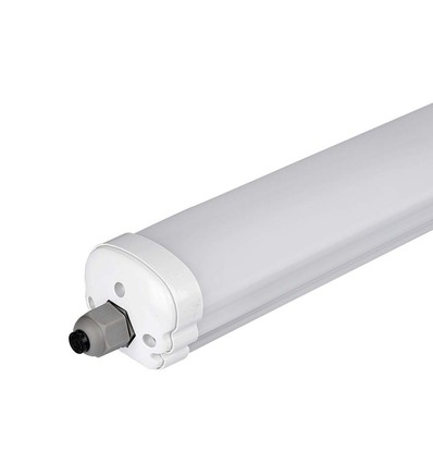 120cm 36W vandtæt komplet LED armatur, gennemfortrådet - 4680lm, 130lm/W, IP65, 6 års garanti