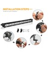 50W LED lysbar - 10-30V, IP67 vandtæt, arbejdslampe, Lysbro, bil, lastbil, traktor, trailer, kombineret spredning