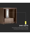 11W LED væglampe - IP65 udendørs, Firkantet, justerbar spredning, inkl. lyskilde, corten