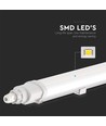 150cm 48W vandtæt komplet LED armatur, Gennemfortrådet - IP65