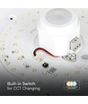 12W LED sensorlampe - IP20 indendørs, CCT, Samsung LED chip, PIR sensor, inkl. lyskilde