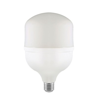 E27 60W LED pære - T160, Med E40 fatningsadapter