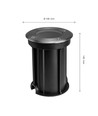 Lukka Connect GU10 250V IP67 Ø108x140 grå rund, indbygningsspot, gennemfortrådet, uden lyskilde