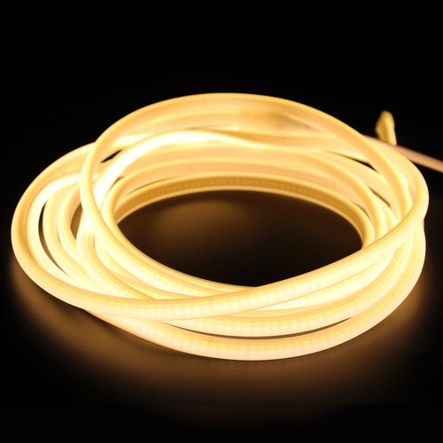 5m 11,5W/m Neon COB strip - 230V, IP67, 288 LED/m, kan klippes for hver 10cm, op til 50m