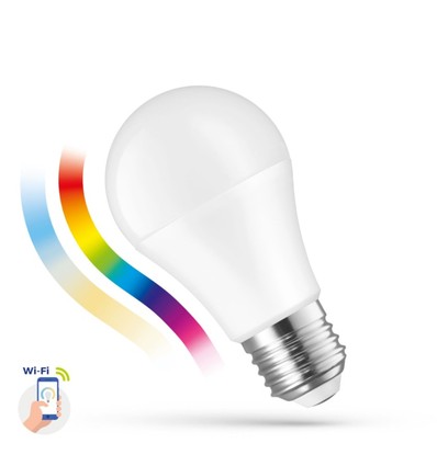 13W Smart Home LED pære - Tuya/Smart Life, virker med Google Home, Alexa og smartphones, A60, E27