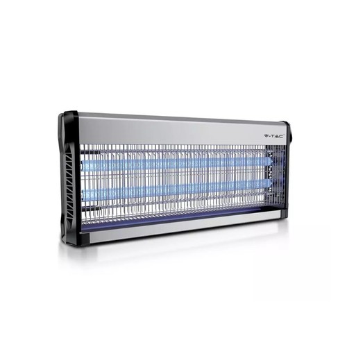 V-Tac insektlampe - 2x20W, indendørs, UV-lys, dækker 150m2